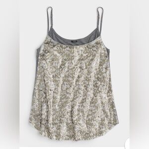 J. Crew Silver Sequin Camisole